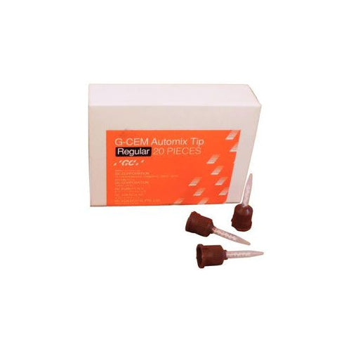 GC 002902 G-Cem Automix Dental Cement Mixing Tips Regular 20/Bx GC 002902 G-Cem Automix Dental Cement Mixing Tips Regular 20/Bx